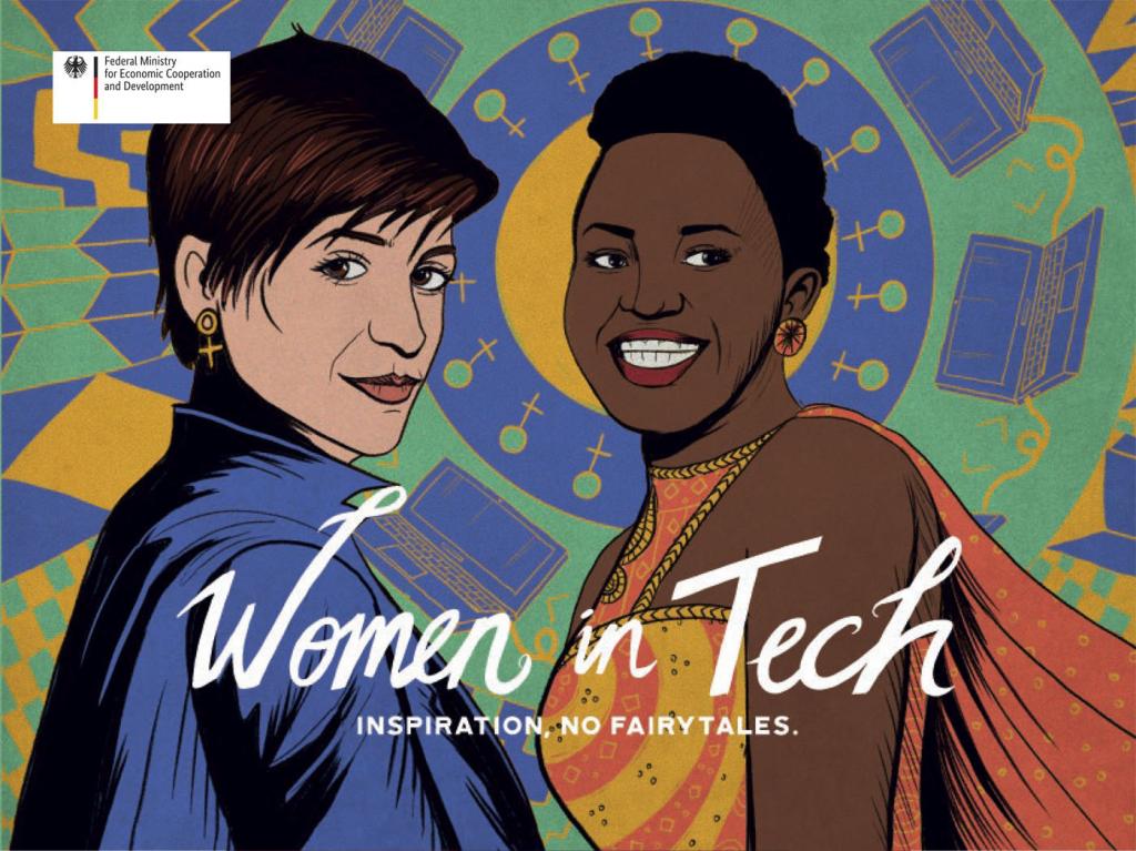 Women in Tech: Inspiration, No Fairytales. This book illustrated by Shehzil Malik, published by the German Federal Ministry of Economic Cooperation and Development to be distributed within development circles of the World Bank and the United Nations. Art 