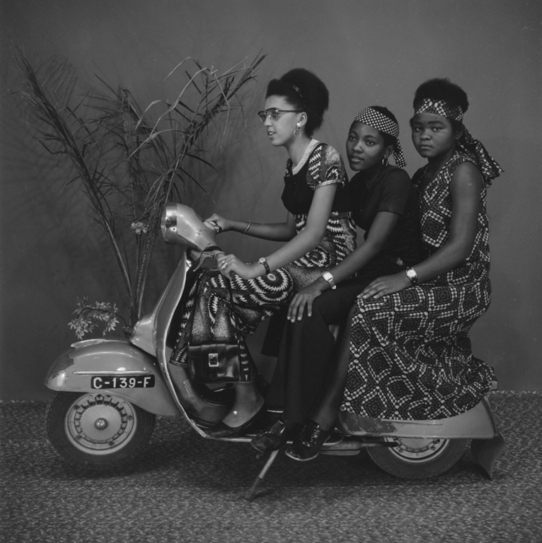 3 girls on a scooter, 1967